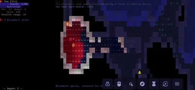 Brogue CE deep dungeon exploration